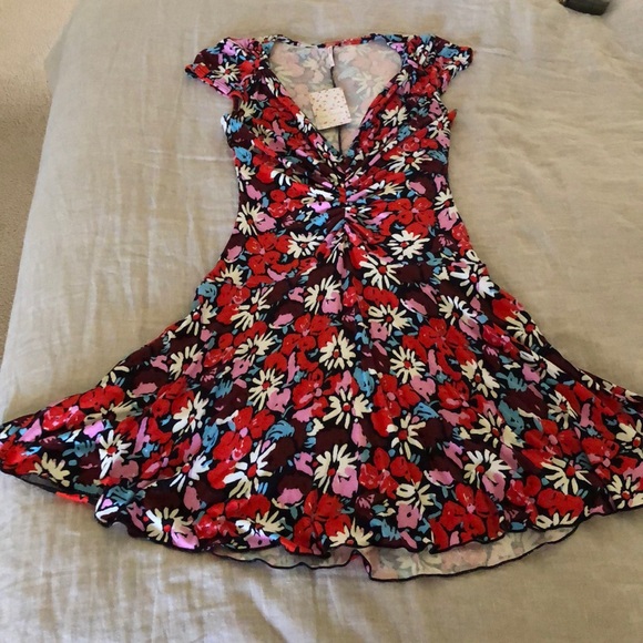 NWT Free People Key To Your Heart Mini Dress S - Picture 12 of 15